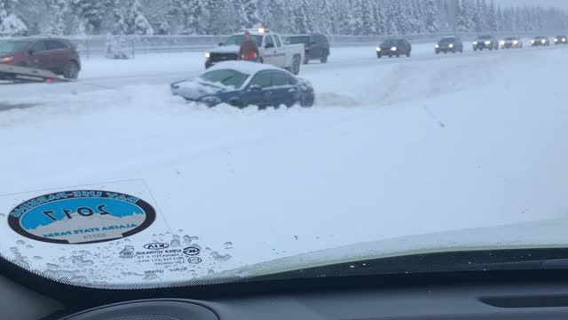 Over 21 Accidents on Snowy Glen Highway in Alaska