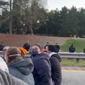 Israel protesters have shut down a highway in Durham NC