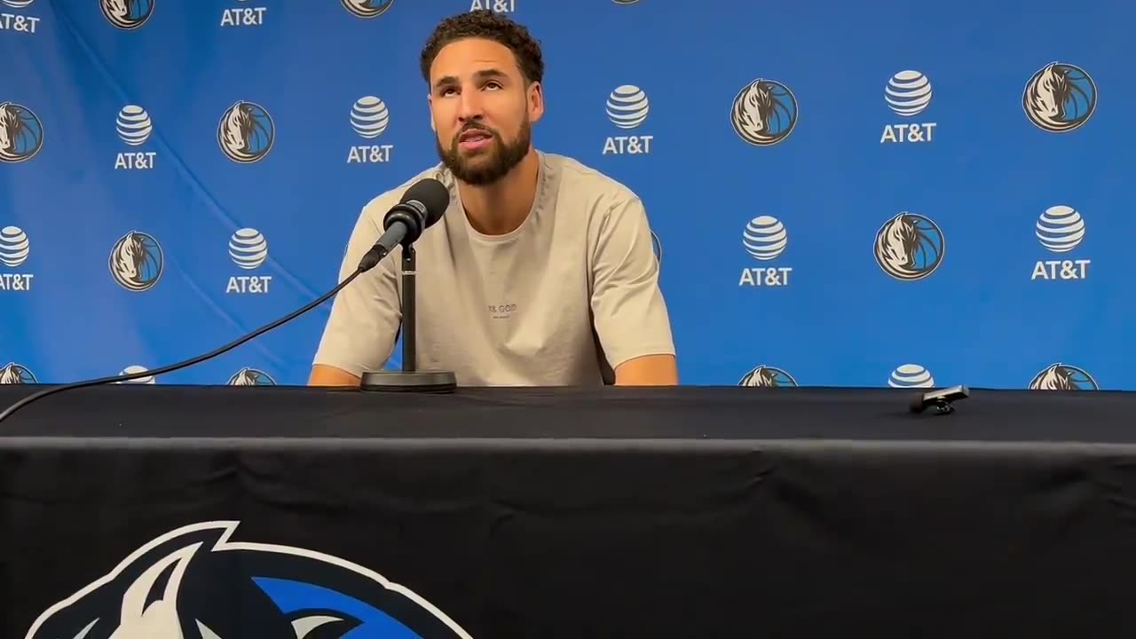 Klay Thompson on his first game with the Mavs: “I was nervous for like four days.