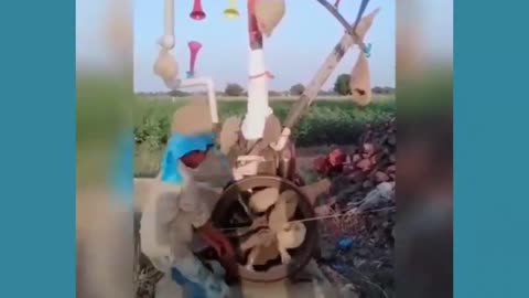 he is turning the dynamite with the trumpets
