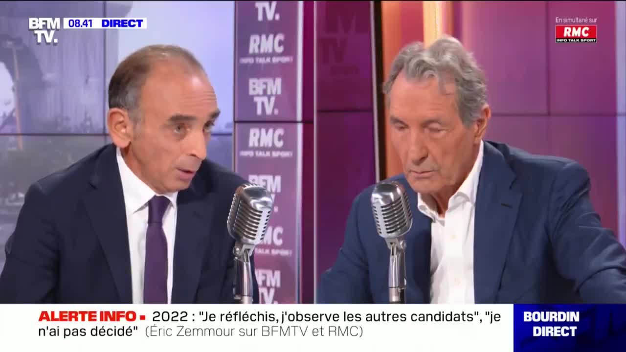 Eric Zemmour "La vaccination obligatoire me gêne,C'est interdit par toutes les conventions signées"