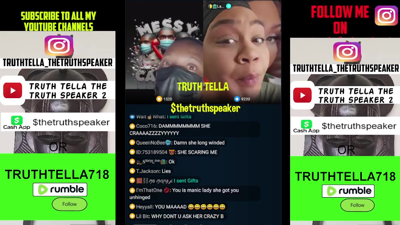 MESSY CALLER LINES DELUSIONAL CRAZYBEE AFTER LINING UP WITH QUEEN TOMIKAY