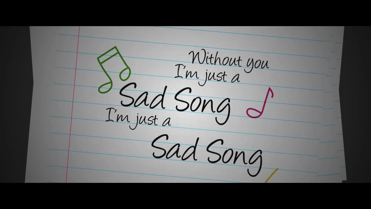 We The Kings - Sad Song (Lyric Video) ft. Elena Coats