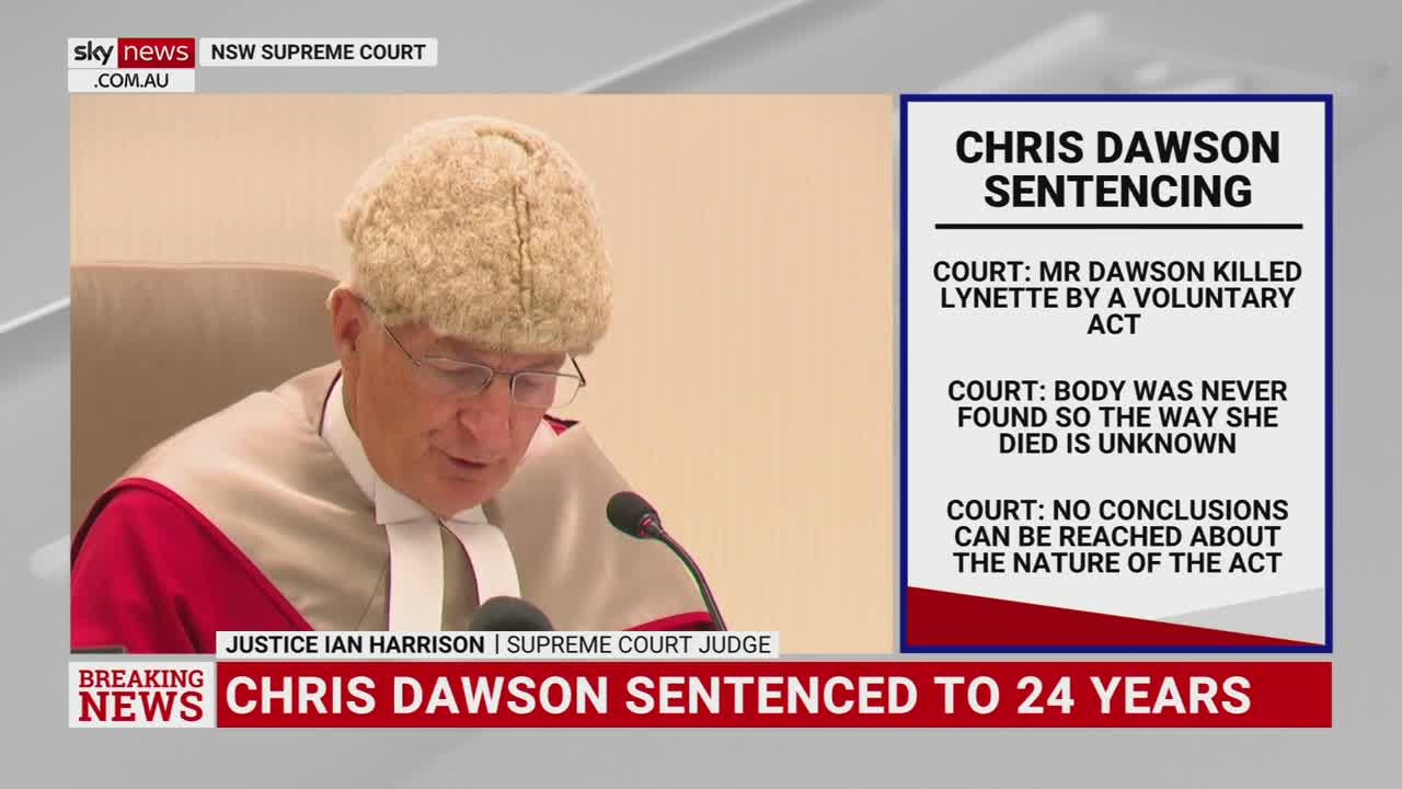 Chris Dawson sentenced to 24 years jail