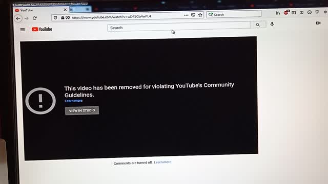 Ben Fuch's is not welcomed on YouTube