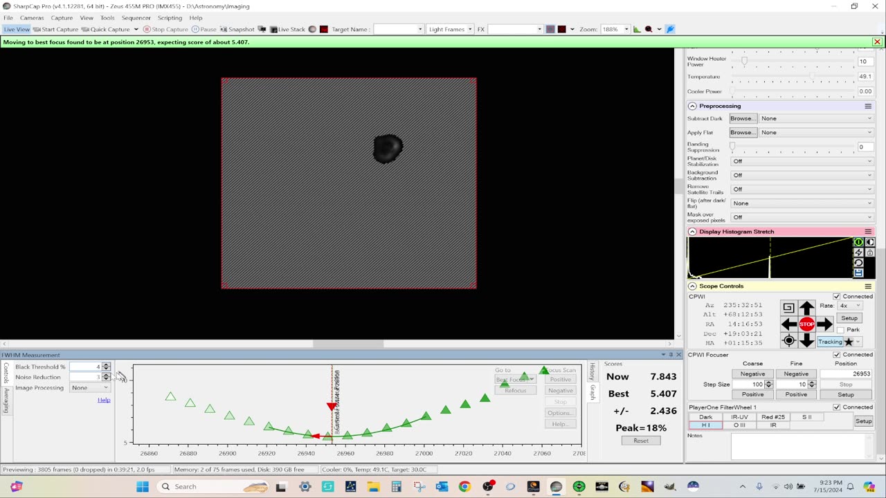 Setting Up My C8 for M101 in H-Alpha