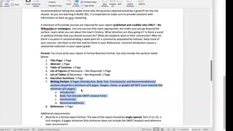 BUAD 301 OA Week 3 Lecture Video - Spring 2024