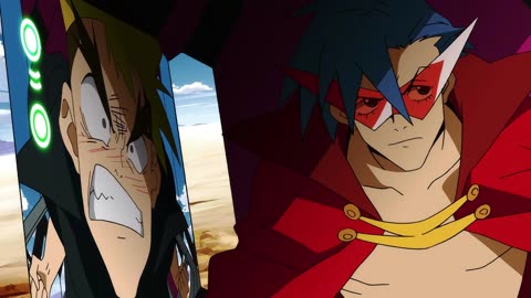 Gurren Lagann - Kittan and other people join Team Gurren