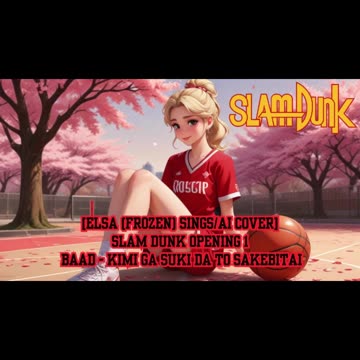 [Elsa (Frozen) AI Cover] Slam Dunk Opening 1| BAAD - Kimi ga Suki da to Sakebitai