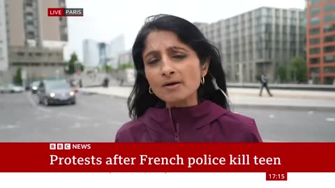 France police officer charged after Nahel shooting - BBC News