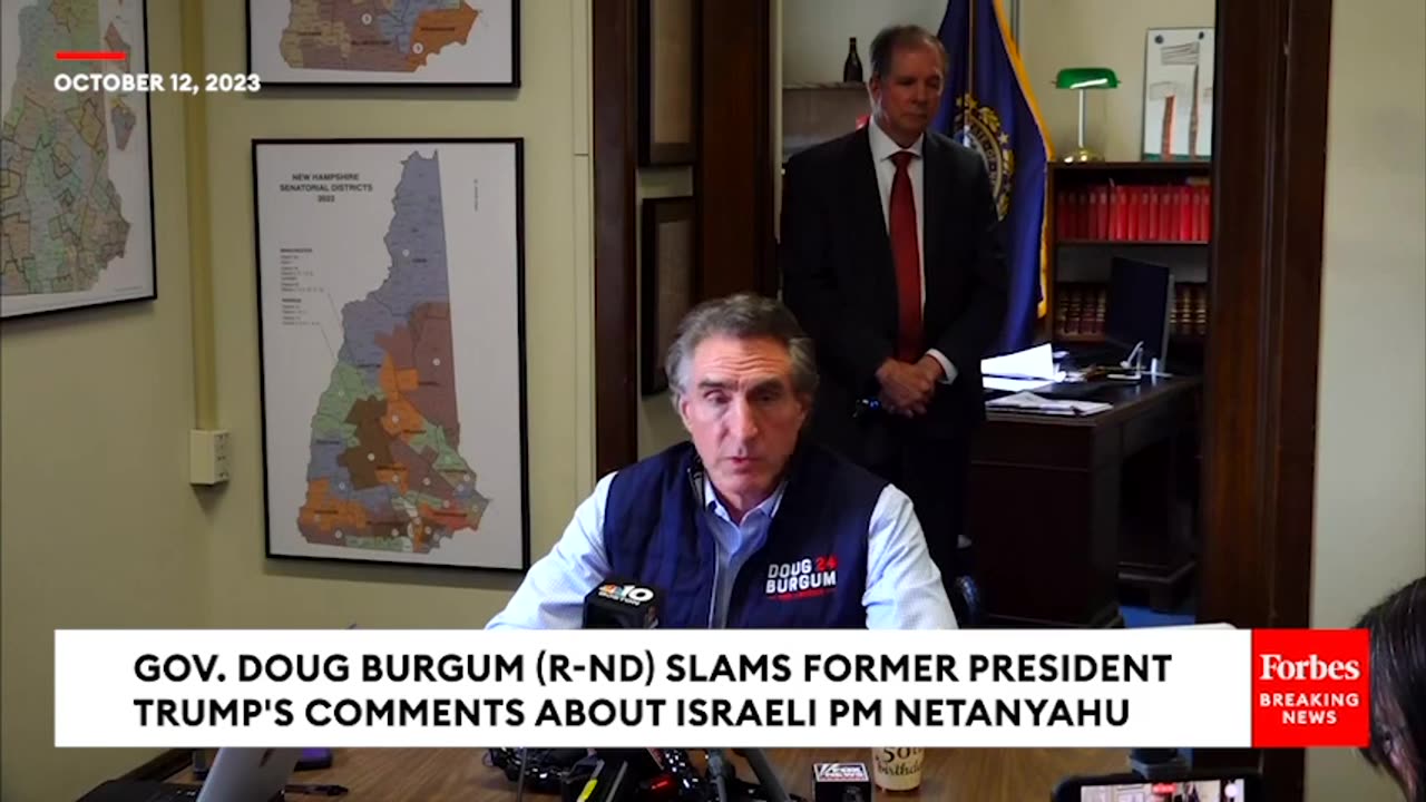 JUST IN- Doug Burgum Reacts To Trump's Attack On Israeli PM Benjamin Netanyahu