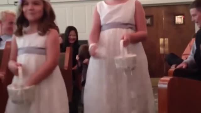 cute kids in wedding