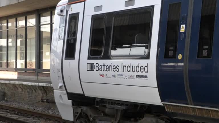 Battery-powered train brings low-carbon commuting to UK