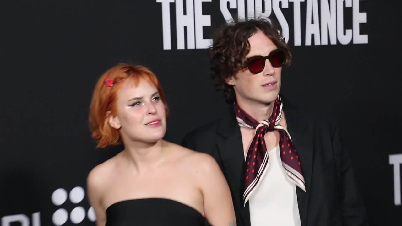 Tallulah Willis &Justin Acee - Los Angeles premiere of 'The Substance'