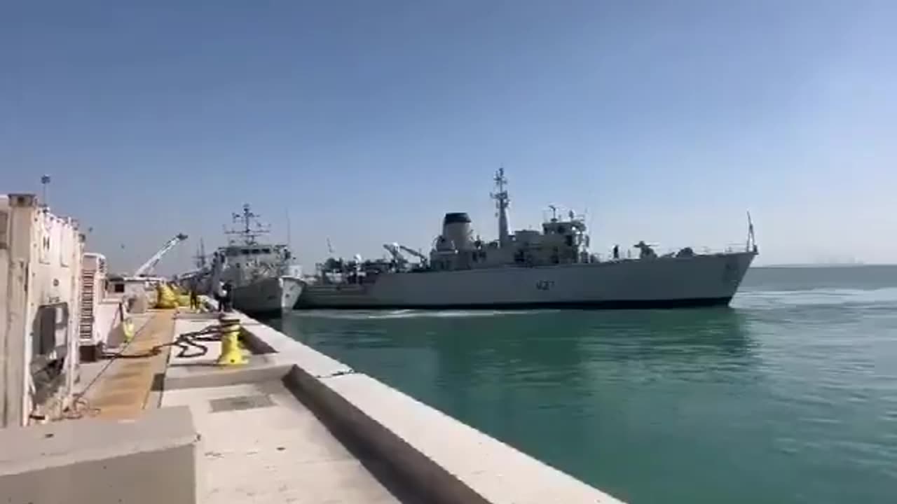 Two Royal Navy warships collide off coast of Bahrain.