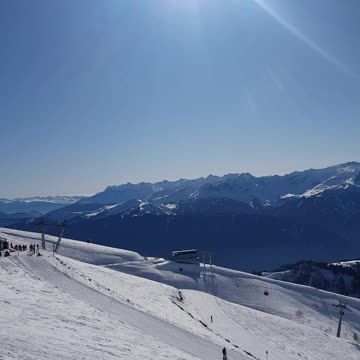Mountains in winter in sochi