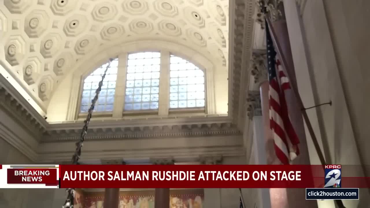 Author Salman Rushdie attacked on lecture stage in New York