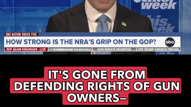 #GOP Rep.Adam #Kinzinger tells ABC's Jon Karl the#NRA is a...