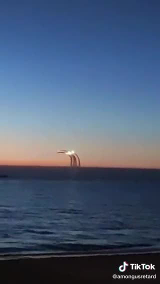 Missiles Fired from Russian Sub