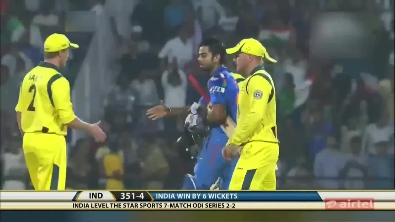 Virat Kohli 115*(66) vs Australia 6th odi 2013 at nagpur (ball by ball)