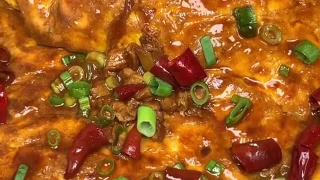 Two eggs and a piece of tofu do not change the meat
