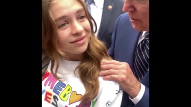 Pedo Joe Strikes Again! Uses Fav line when sexualizing young girls...