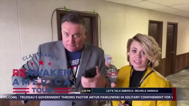 Marty Grisham of Loudmouth Prayer and Joy Thayer at the Re-Awaken America Tour