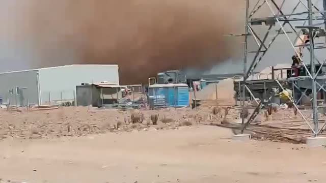 Truck Travels Up to Twister in Chile