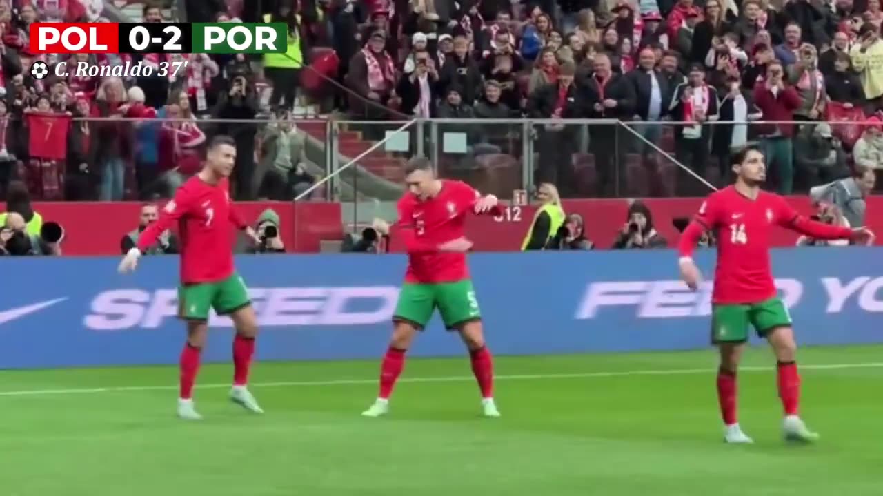 Portugal vs Poland (3-1): Cristiano Ronaldo goal (906th) today