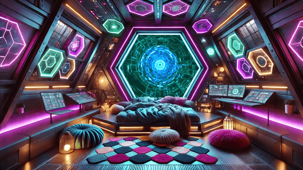 Interstellar Calm | Space Ship Quarters for Relaxation and Study | Astral Meditation Music