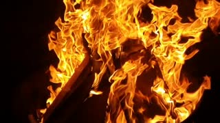 Bonfire at night
