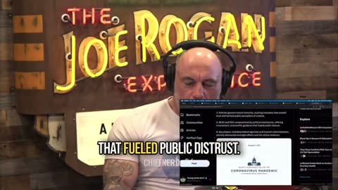 JOE Rogan: U.S. Government Report Proves 'Covid Conspiracy Theorists' Were Right About Everything!