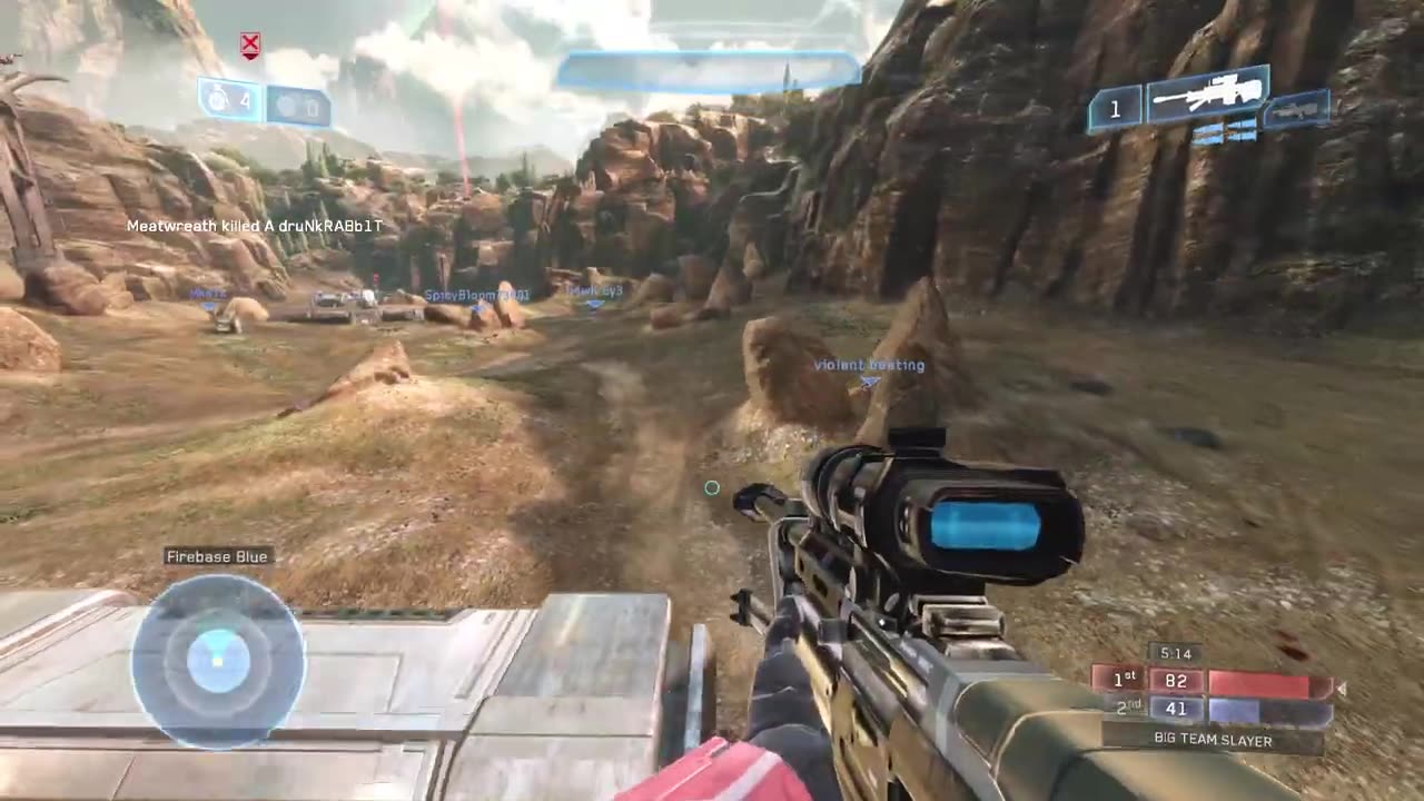 Halo 2 Anniversary Big Team - Big Team Slayer on Bloodline Multiplayer Gameplay