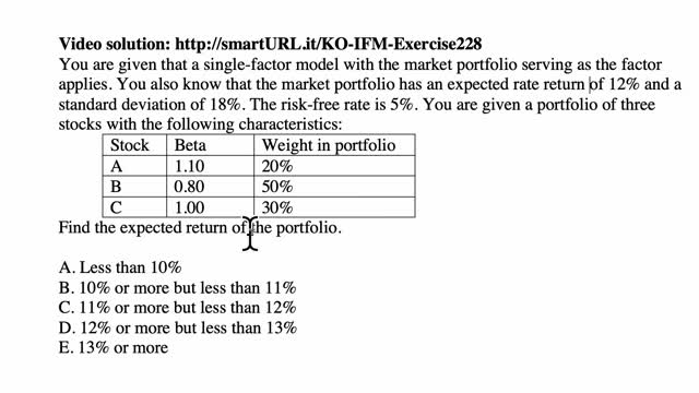 Exam IFM exercise for April 21, 2021