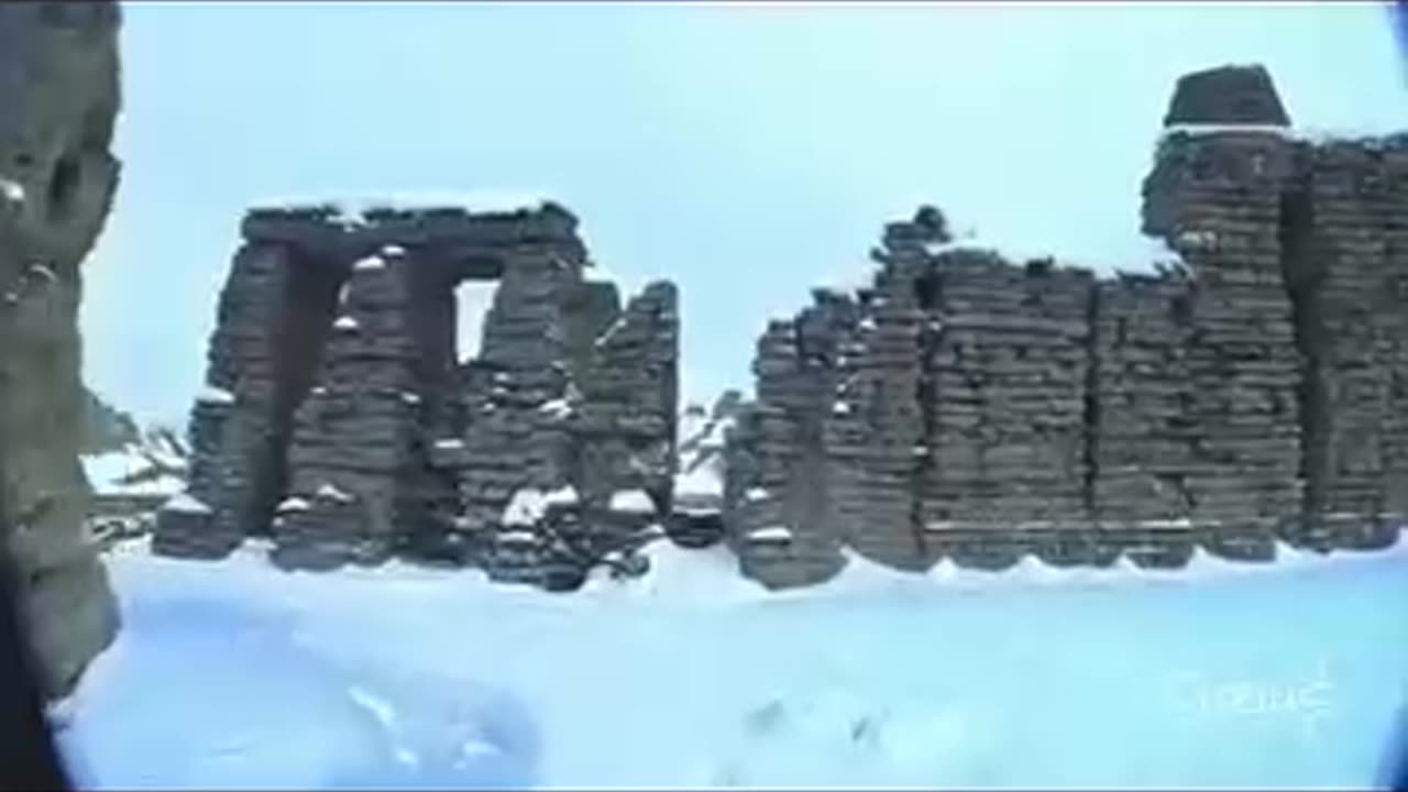 ANCIENT CITY IN VOSTOK AREA OF ANTARCTICA.