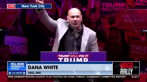 Dana white gives INSANE speech at Madison Sqaure Garden rally