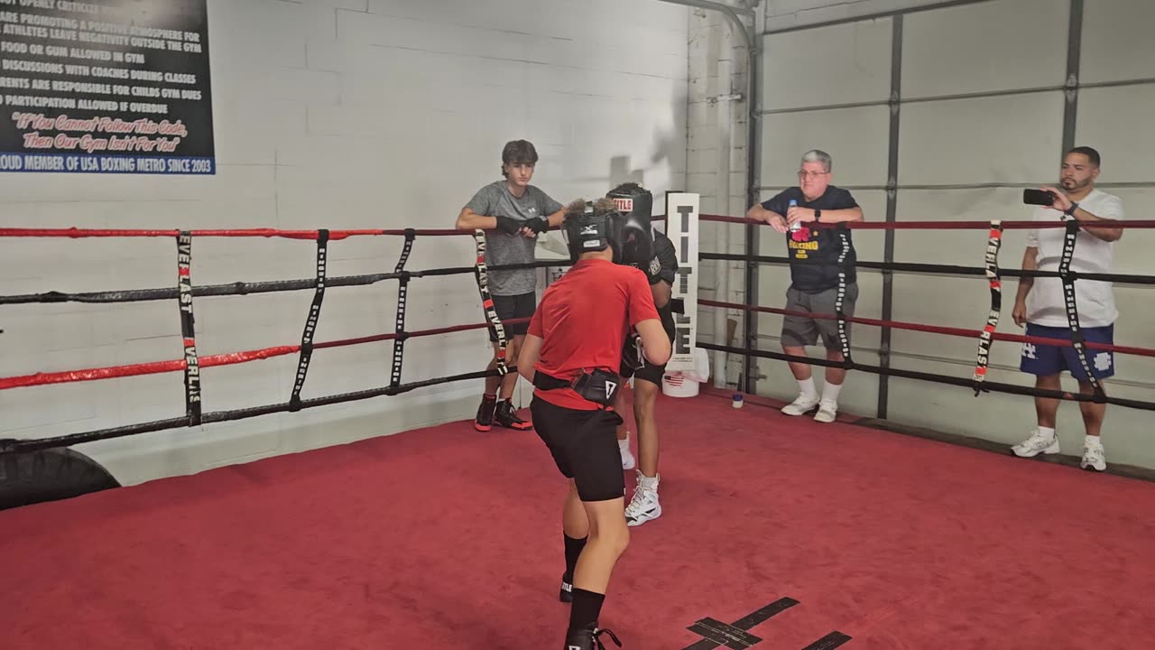 Joey sparring Jacob 2. 8/23/24