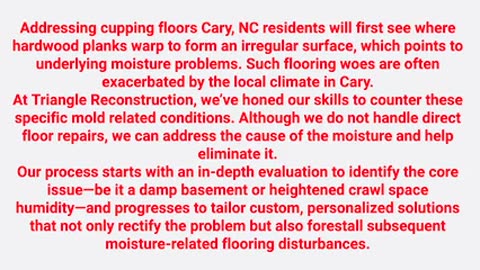 Triangle Reconstruction : Cupping Floors in Cary, NC | (919) 924-7600