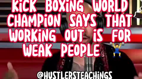 Working out is for pussys - tate talks
