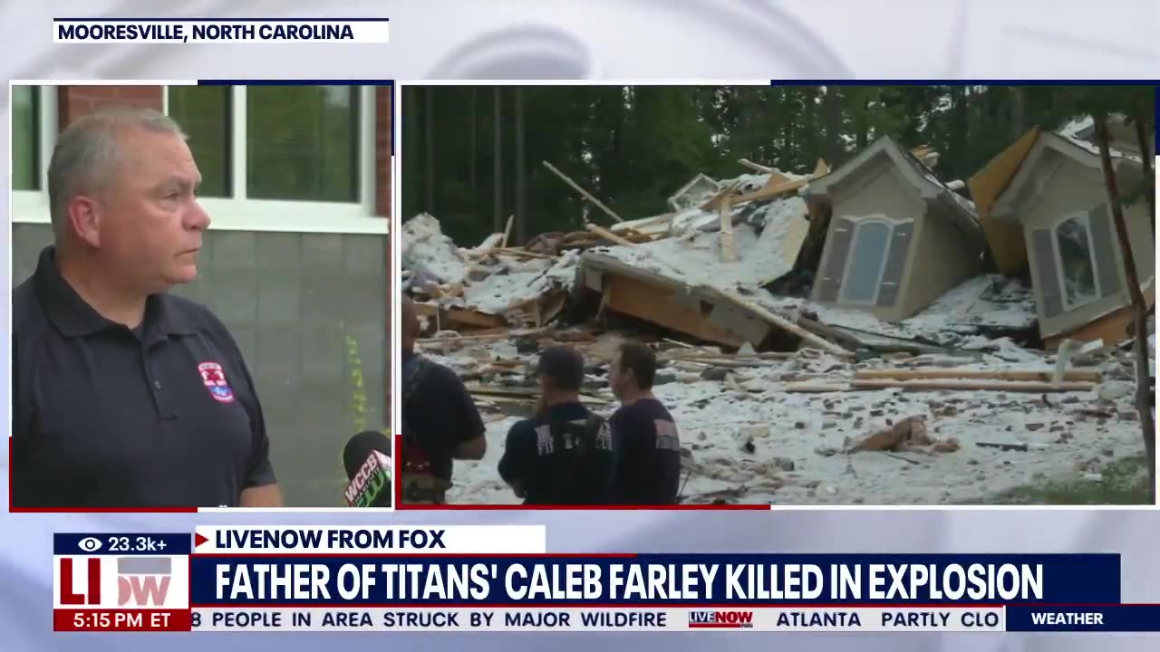 Father of Tennessee Titans player Caleb Farley killed in N.C. house explosion