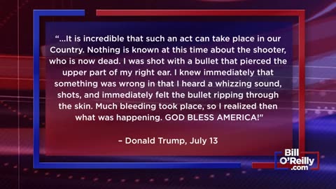 SPECIAL NO SPIN NEWS: O'Reilly Reacts to the Assassination Attempt on Donald Trump