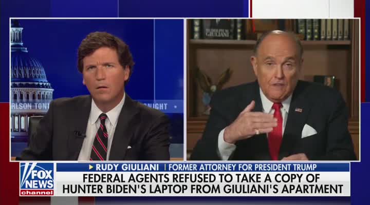 Rudy Giuliani Tells Tucker Carlson About FBI Raiding His Home