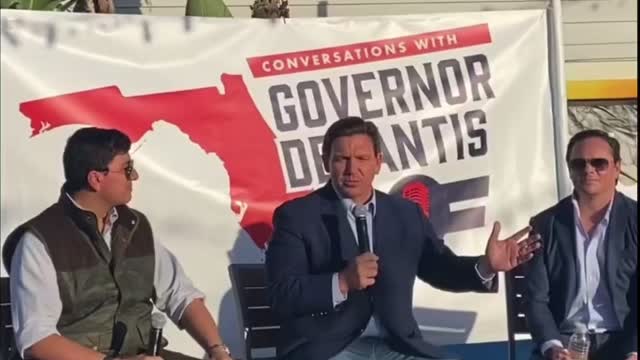 DeSantis starts letโs go Brandon chant ๐ฅ๐