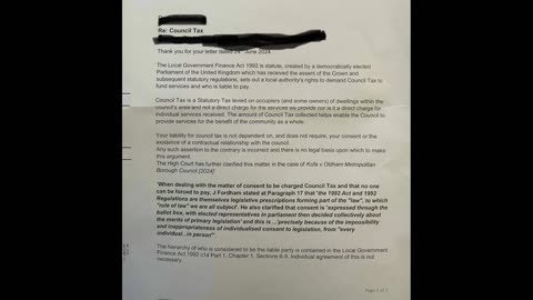 Council Tax & the democratic process!