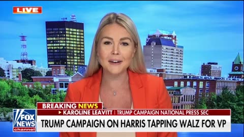 TRUMP CAMPAIGN ON HARRIS TAPPING WALZ FOR VP