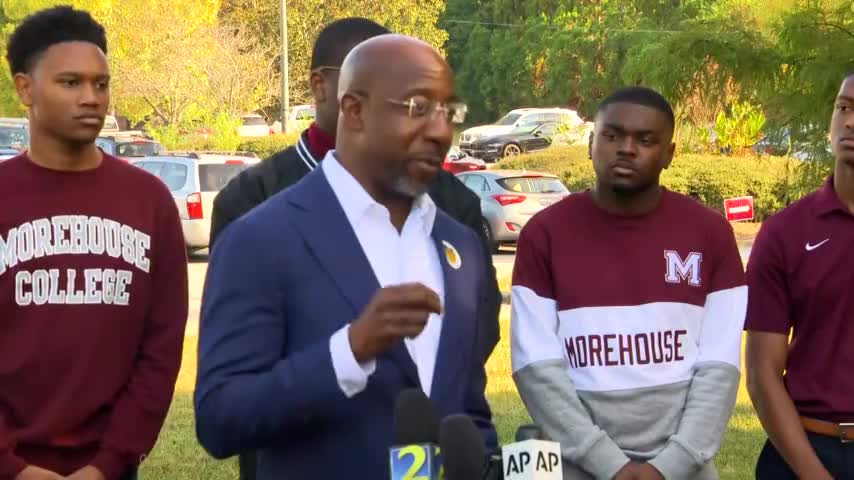 Sen. Raphael Warnock addresses people of Georgia over election