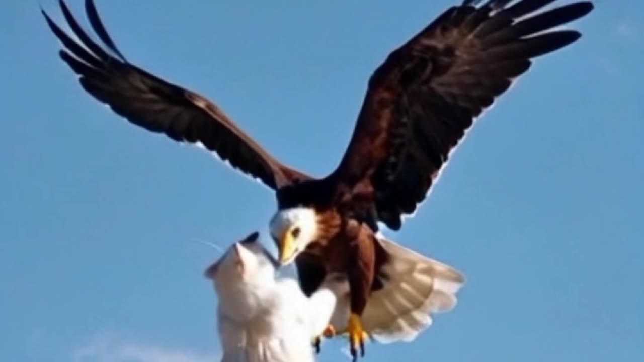 Eagle and cat video ❤❤