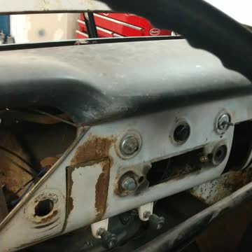 55 Chevy first start after fire