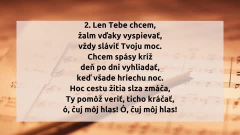 Len Tebe chcem