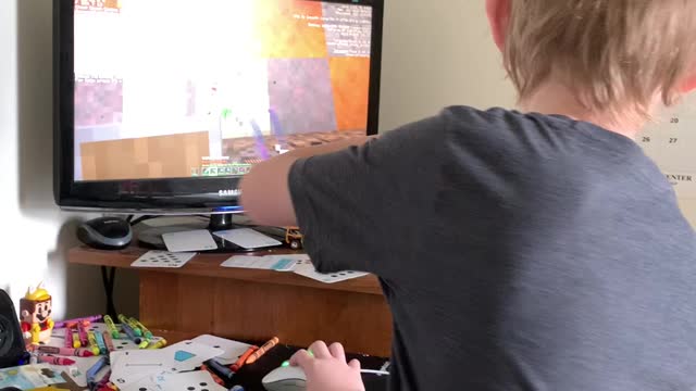 Minecraft and TikTok Before School